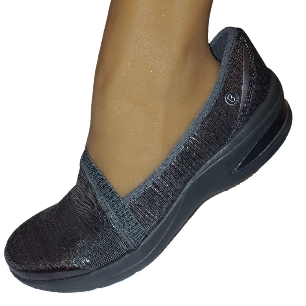 BZees RODEO Silver Slip On Loafer Size 10W